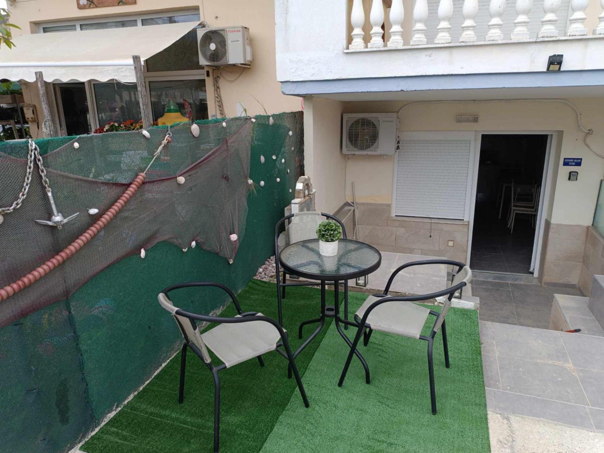 Stathoris Deluxe Apartment เนอาเปรามอส ภายนอก รูปภาพ